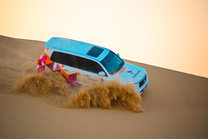 Abu Dhabi Evening Desert Safari - Private car Dune bashing & BBQ - Getting picked up in Abu Dhabi and getting to the dunes on time