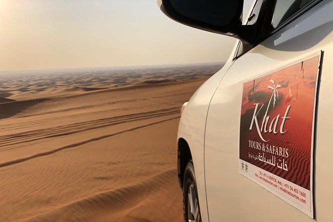 Abu Dhabi morning desert safari - Private car - Sandboarding on Arabian dunes: simple, fun, and surprisingly physical