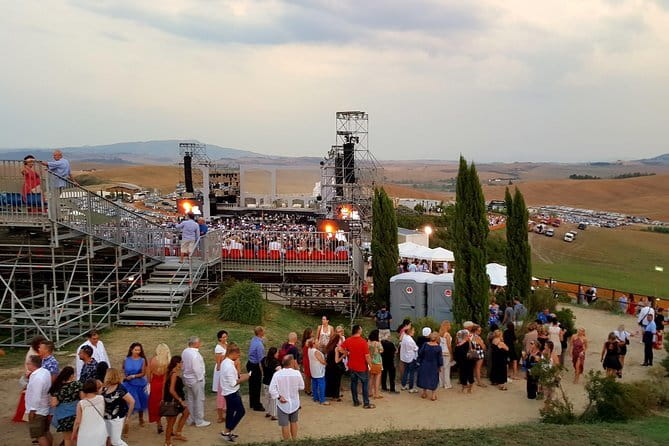 Andrea Bocelli concert LAJATICO Limousine Service from Florence - A stress-free way from Florence to Teatro del Silenzio