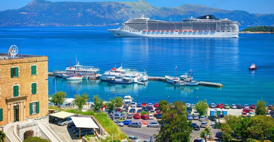 Corfu cruise port : Private customized tour with limo van - Achilleion Palace: history with big scenery energy