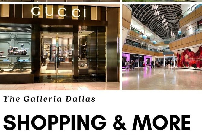 Dallas Best of Shopping Malls in the Luxury Private Limousine - Galleria Dallas: Big Mall Energy With Glass-Vault Style