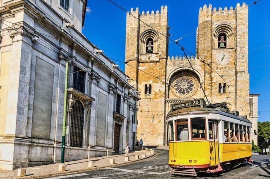 Full city of Lisbon on board of a private car - São Vicente de Fora Monastery: architecture + atmosphere, without the stampede