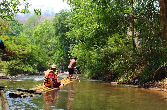 Full Day Chauffeur Driven Tuk Tuk Adventure in Chiang Mai including rafting - Bamboo rafting on the local river: wet gear mindset