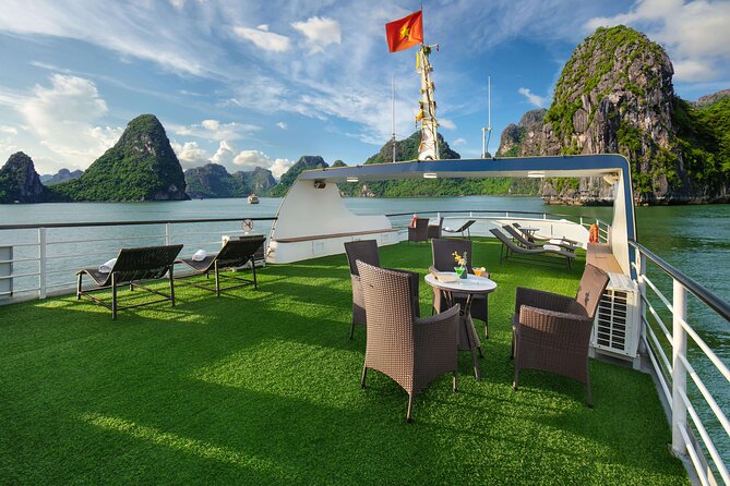 Full-Day Halong Bay Cruise with Limousine Pickup - Sunset Return to Hanoi: Wine, Tea, Fruit, and Cakes