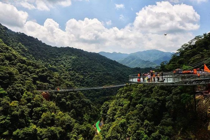 Glass Bridge and Water Falls Private Car Service from Guangzou - Your Gulong Canyon Walk: Glass Skywalks, Waterfalls, and Pace