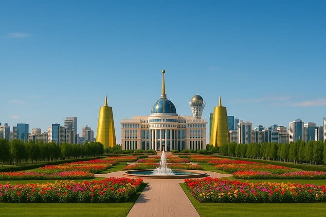 Guided Night Time Tour of Astana in a Private Car - Palace of Peace and Reconciliation: harmony theme, night-ready design
