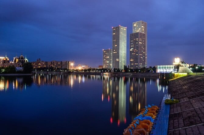 Guided Night Time Tour of Astana in a Private Car - Nur-Astana Mosque: your calm start with big visual details