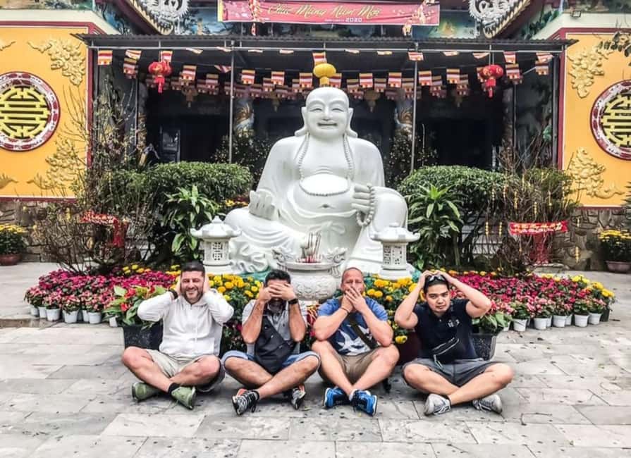 Hoi An/DaNang: Private Car Marble Mountain & Golden Bridge - Marble Mountains: caves, pagodas, and the five-finger look