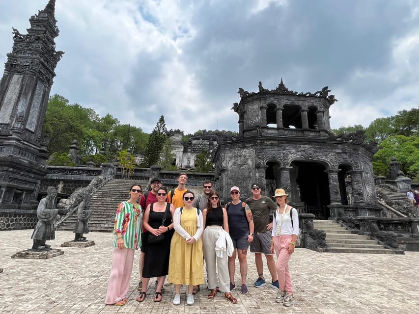Hue Day Trip from Danang/Hoi An by Private Car - Khai Dinh Tomb: The Stair Climb and the Gray, Modern-Material Tomb