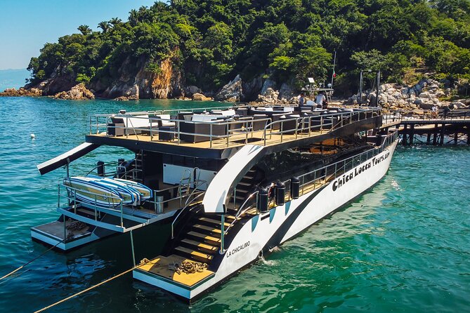 Luxury Mega Yacht 100' Limousine of the Sea 2: Puerto Vallarta - Playa Chica Locca and the waterfall hike: when you want the remote-beach day