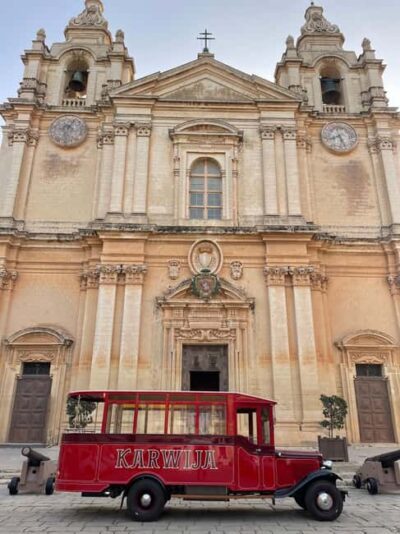 Malta: Private Chauffeur-Driven Vintage Bus - Dingli cliffs and Marsaxlokk: two very different kinds of scenery