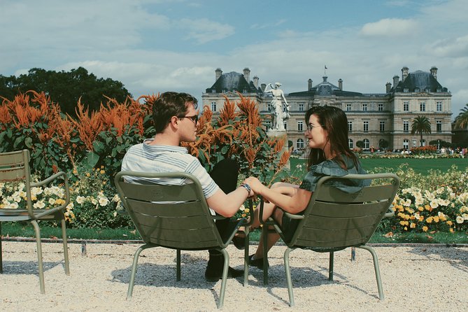 Paris Photographer: Exclusive Photoshoot with Private Car - Palais-Royal Buren columns and garden calm for softer photos