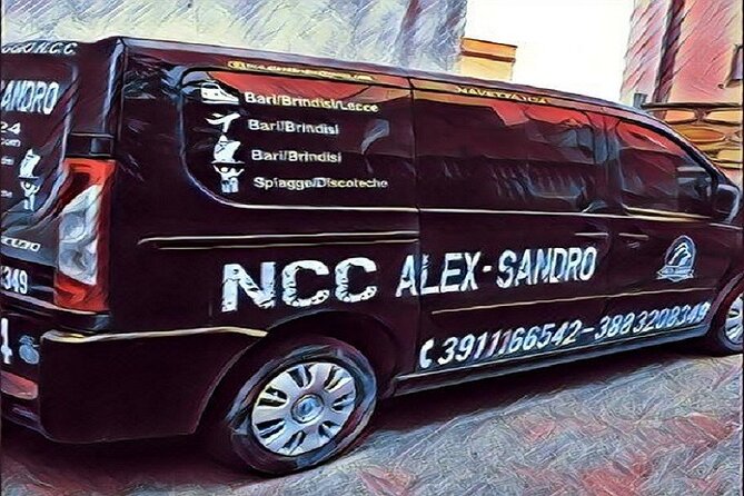 Private car rental with driver in Salento - The ride quality: A/C comfort and driver professionalism