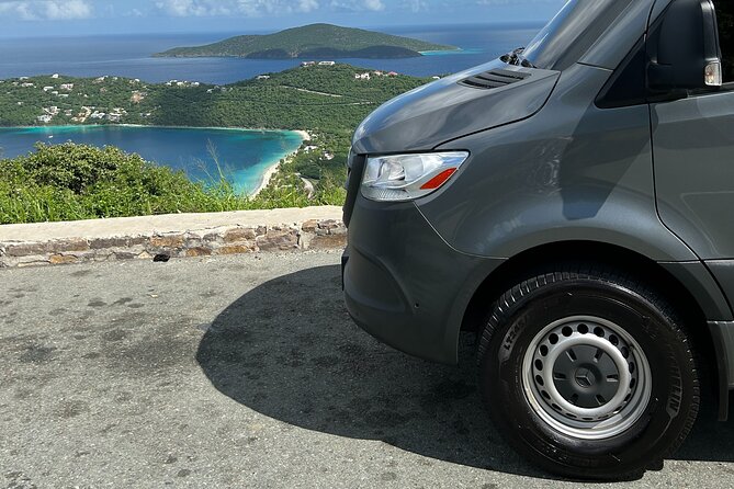 Private St. Thomas One Way Luxury Mercedes Van Limousine Service - WiFi, Smart TV, and Netflix on a Short Ride