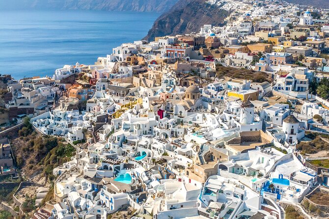 Santorini Chauffeur - The Black Beach Break for Lunch and Contrast
